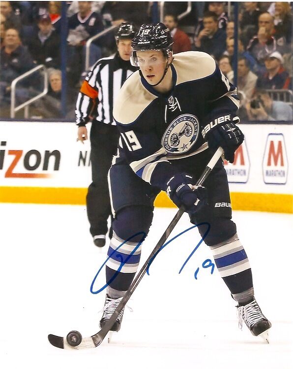 Columbus Blue Ryan Johansen Signed Autographed 8x10 Photo Poster painting COA