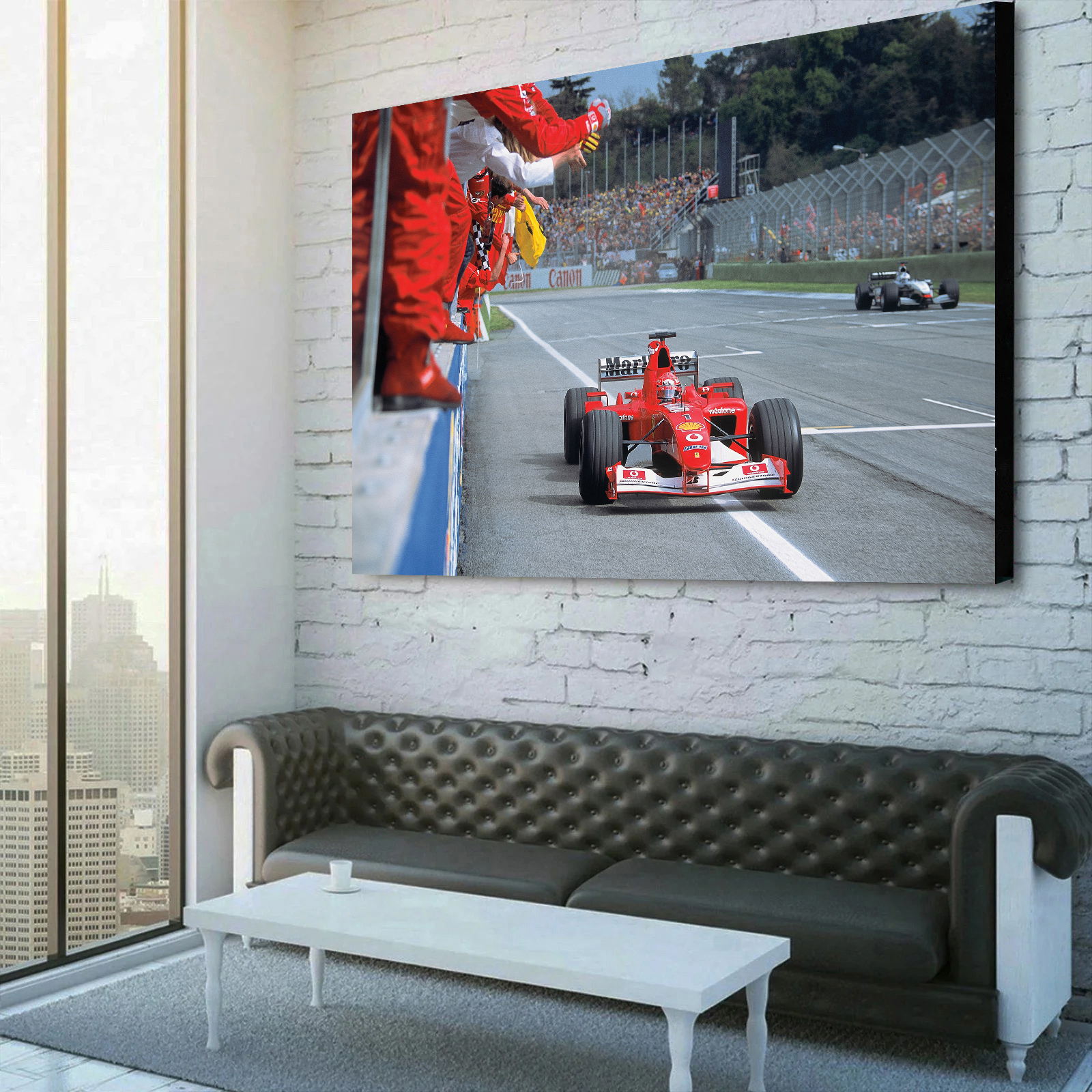 Michael Schumacher win the French Grand Prix Canvas Wall Art 