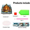 Acrylic Special Shaped Christmas 5D DIY Diamond Painting Tabletop Decorations