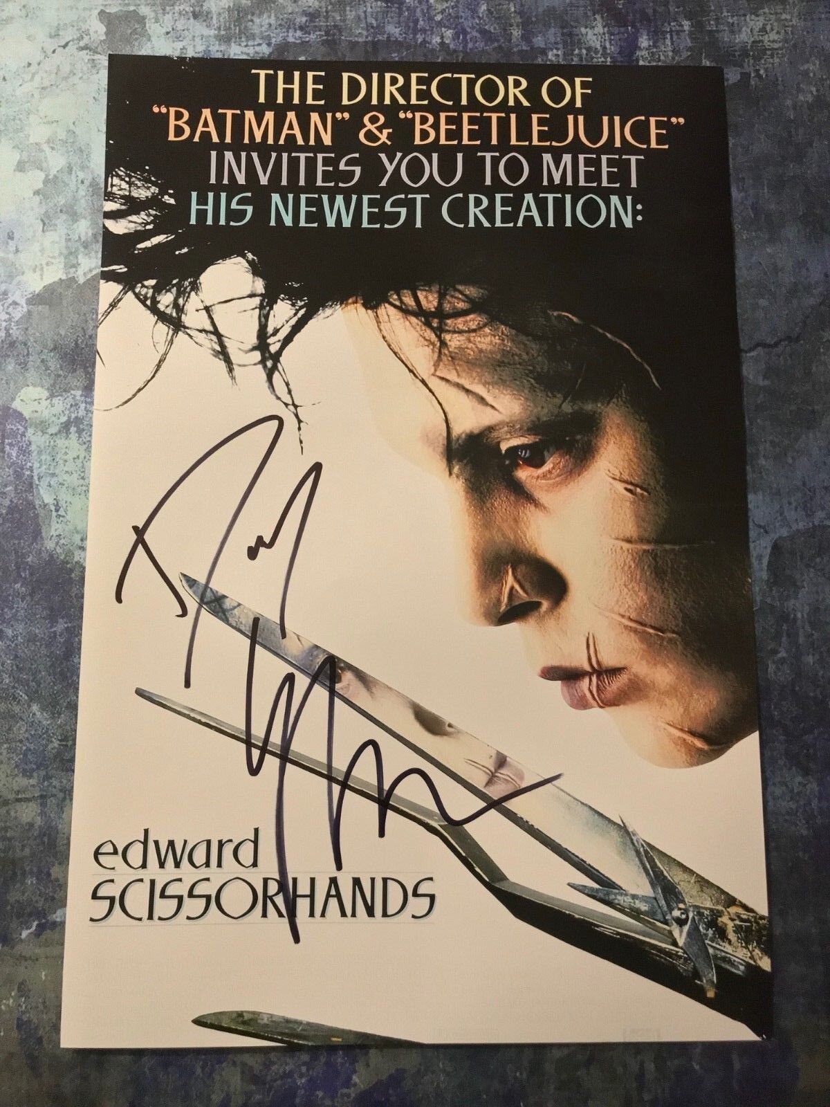 GFA Edward Scissorhands * DANNY ELFMAN * Signed 12x18 Photo Poster painting PROOF D1 COA