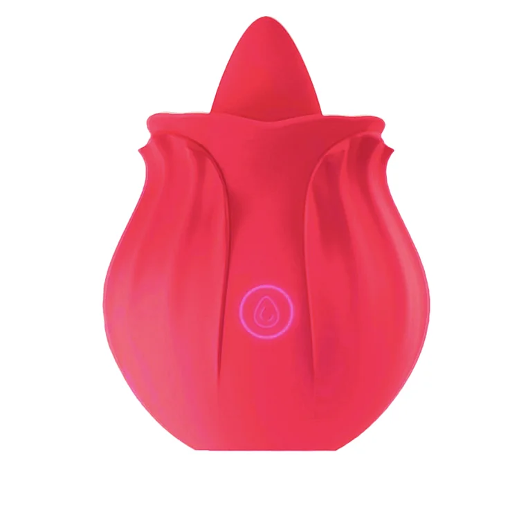 Silica Gel Rose Tongue Toy 10 Frequency 