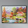 Autumn Cabin-14CT Stamped Cross Stitch 48*35cm/18.9*13.78in tapestrymarket