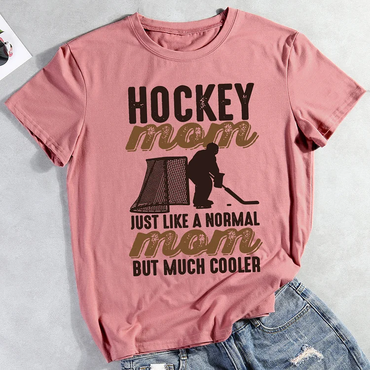 Hockey Mom Just like a normal Mom   T-shirt Tee -012641-Annaletters