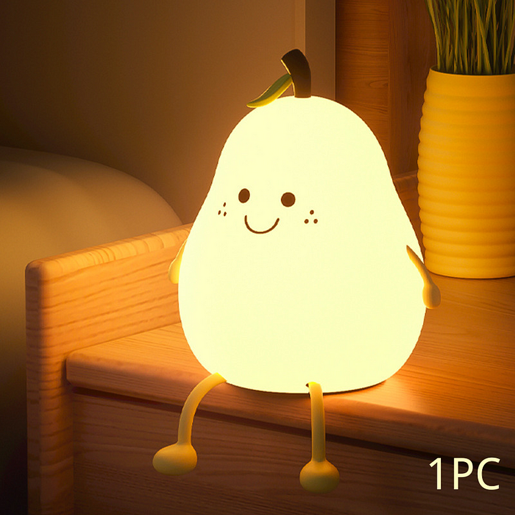 Kawaii Cartoon Pear Night Light