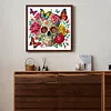 Blumen Schmetterling Schädel - speziell geformtes Diamond Painting - 30*30cm