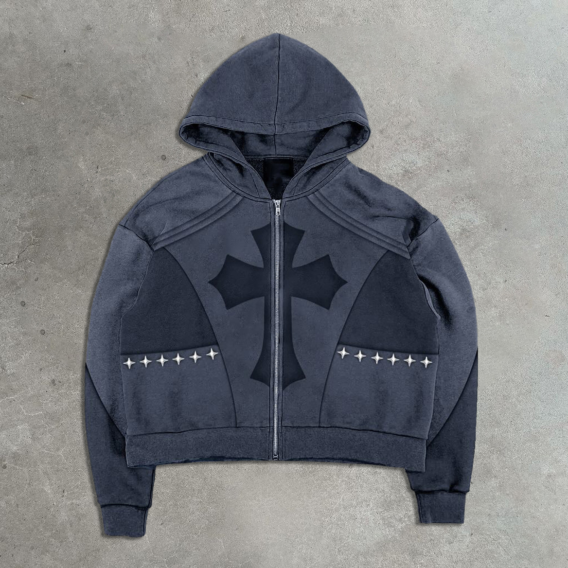 Saint Cross Zip Hoodie