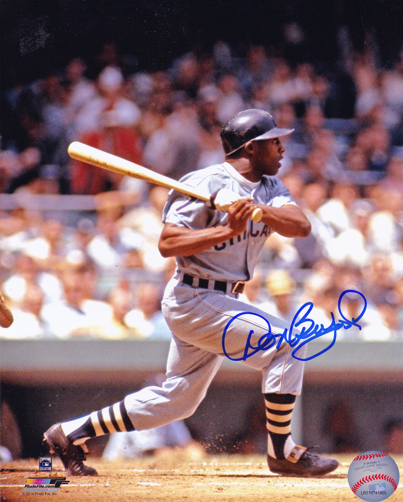 DON BUFORD CHICAGO WHITE SOX ACTION SIGNED 8x10