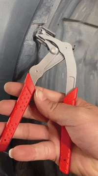 Auto Fastener Clip Removal Pliers in Use