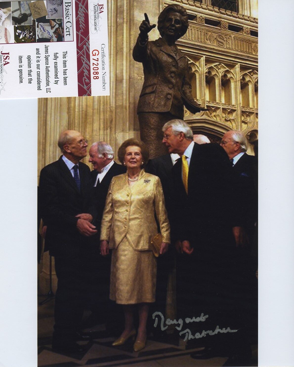 MARGARET THATCHER SIGNED AUTOGRAPHED 8X10 Photo Poster painting JSA SPENCE COA