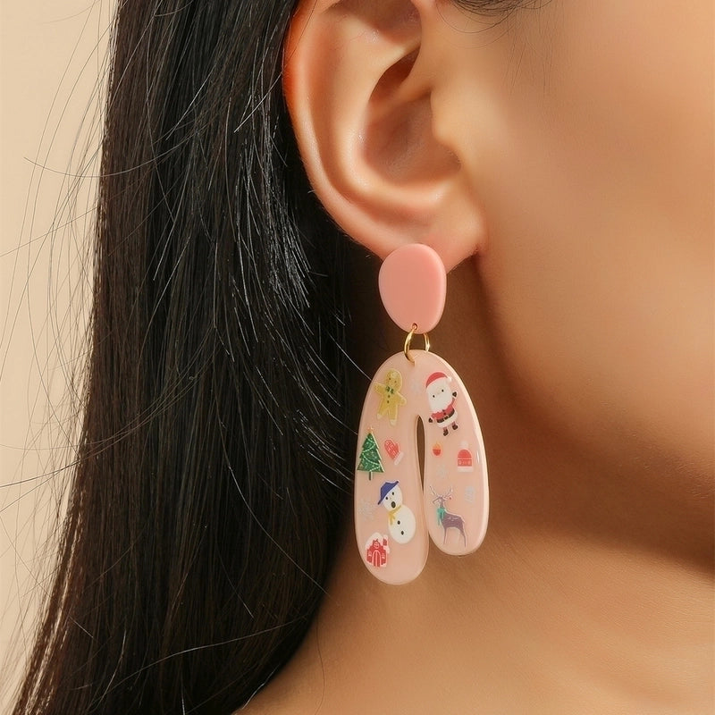 Women’s Fashion Acrylic Dinosaur Ghost Earrings