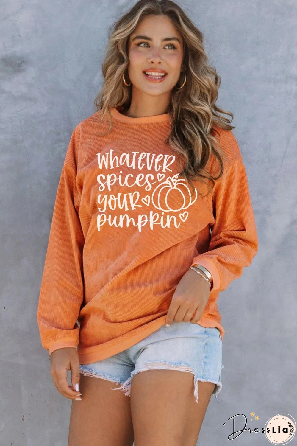 WHATEVER SPICES YOUR PUMPKIN Graphic Sweatshirt