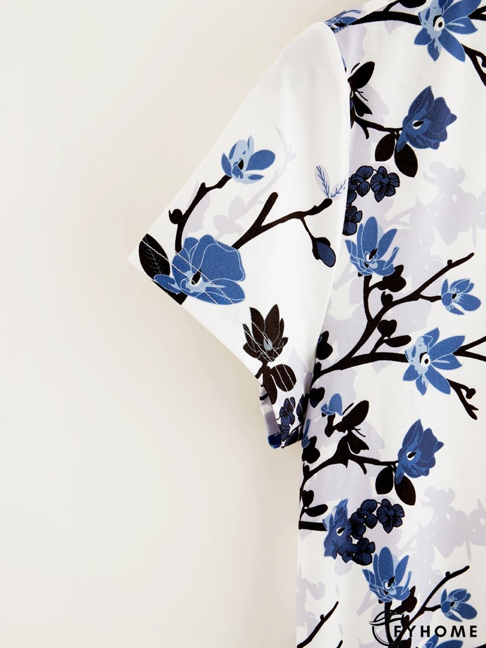 Casual Short Sleeve Round Neck Printed T-shirt | IFYHOME