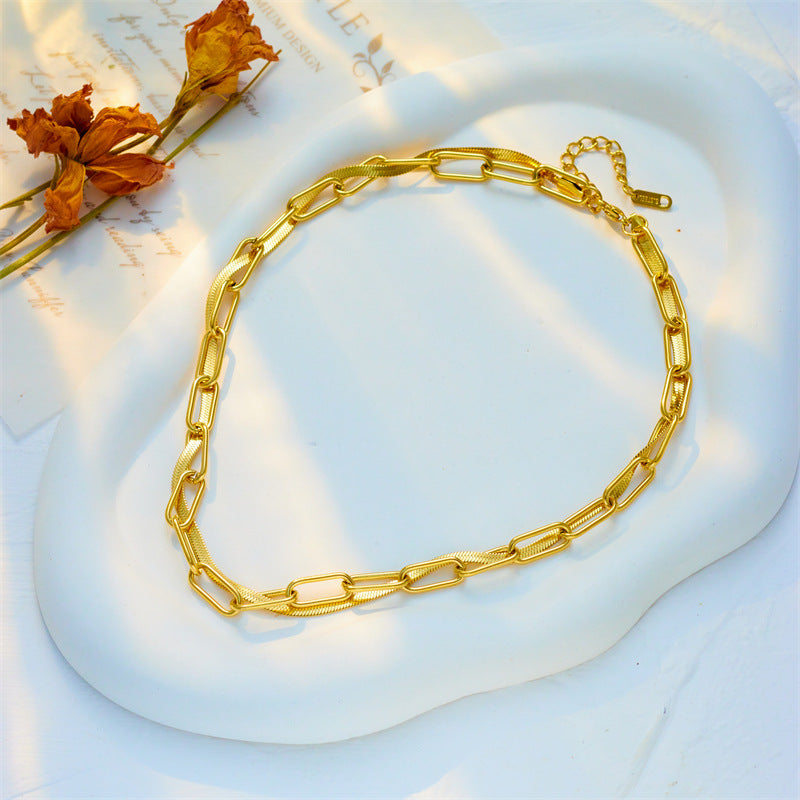 Chain Titanium Steel Electroplating Necklaces