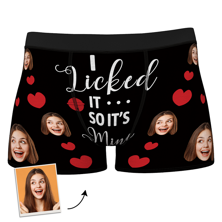 Custom Face Boxer Shorts - I Licked It