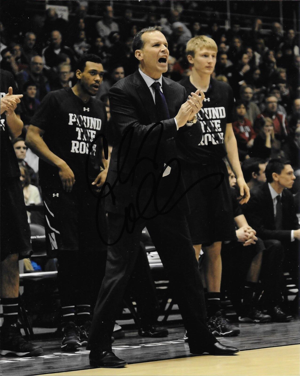 CHRIS COLLINS HAND SIGNED NORTHWESTERN WILDCATS 8X10 Photo Poster painting W/COA