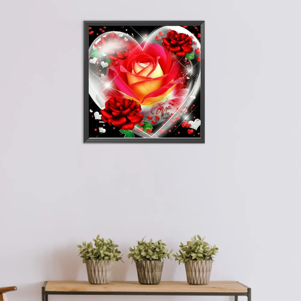DIY Paint By Number 40*40cm - Rose