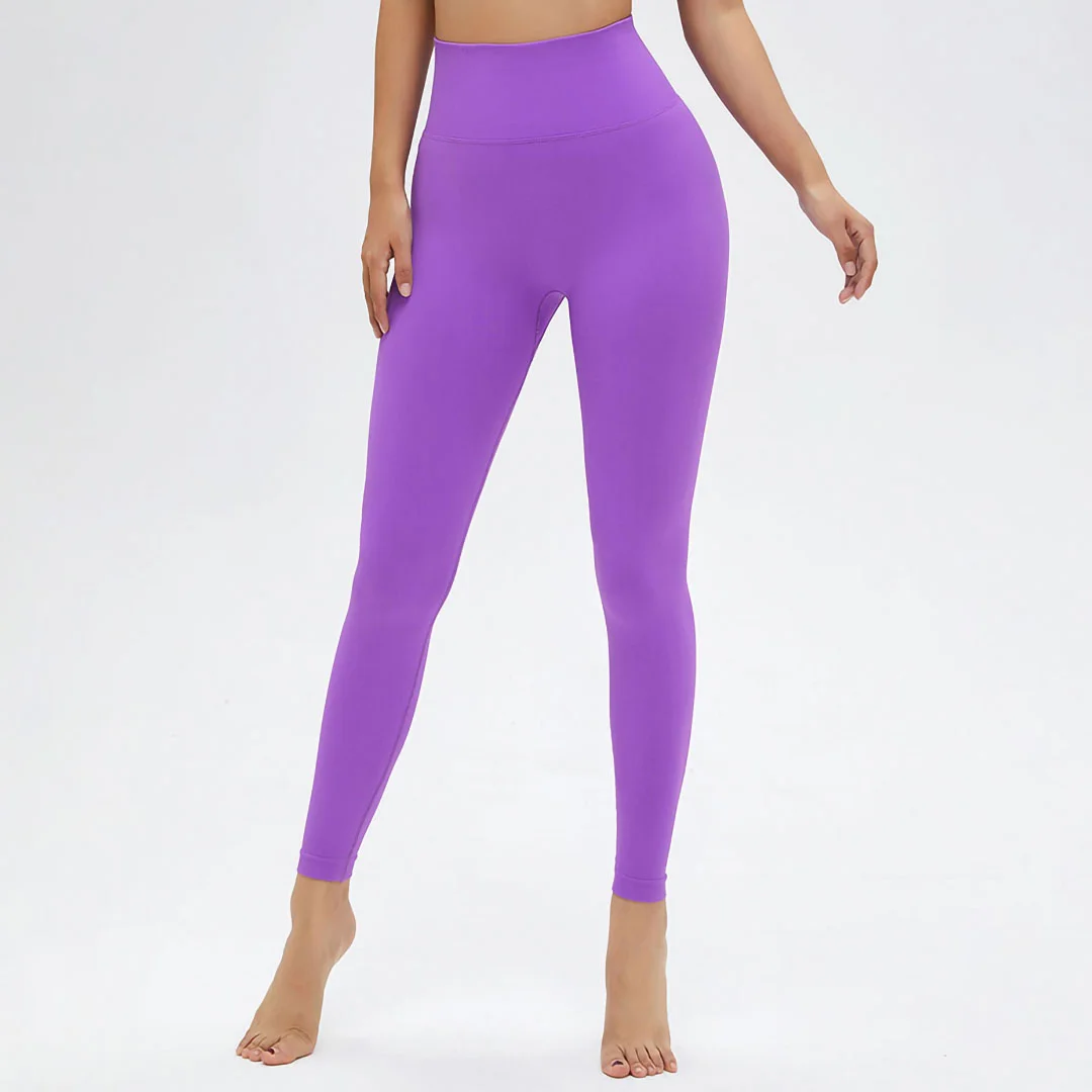 Solid color hip lift high waist sports yoga pants
