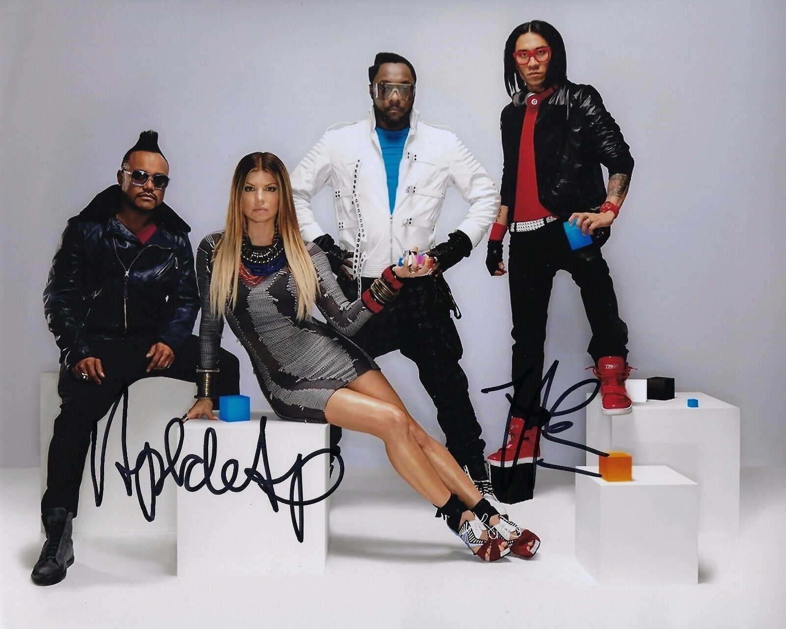 GFA Taboo & apl.de.ap * BLACK EYED PEAS * Signed 8x10 Photo Poster painting AD2 COA