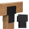 [US Local Warehouse] 2 Pack Pergola Brackets 6x6 (Actual 5.5x5.5in) Posts Caps Tie Brackets Galvanized Steels Gazebo Hardware Kit for Gazebos Deck & Porch Post To Beam