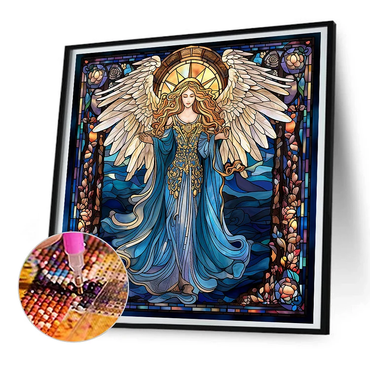 Stained Glass Jasmine Diamond Painting – Color-Full Creations