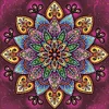 Mandala-Peinture spéciale partielle au diamant-30*30cm