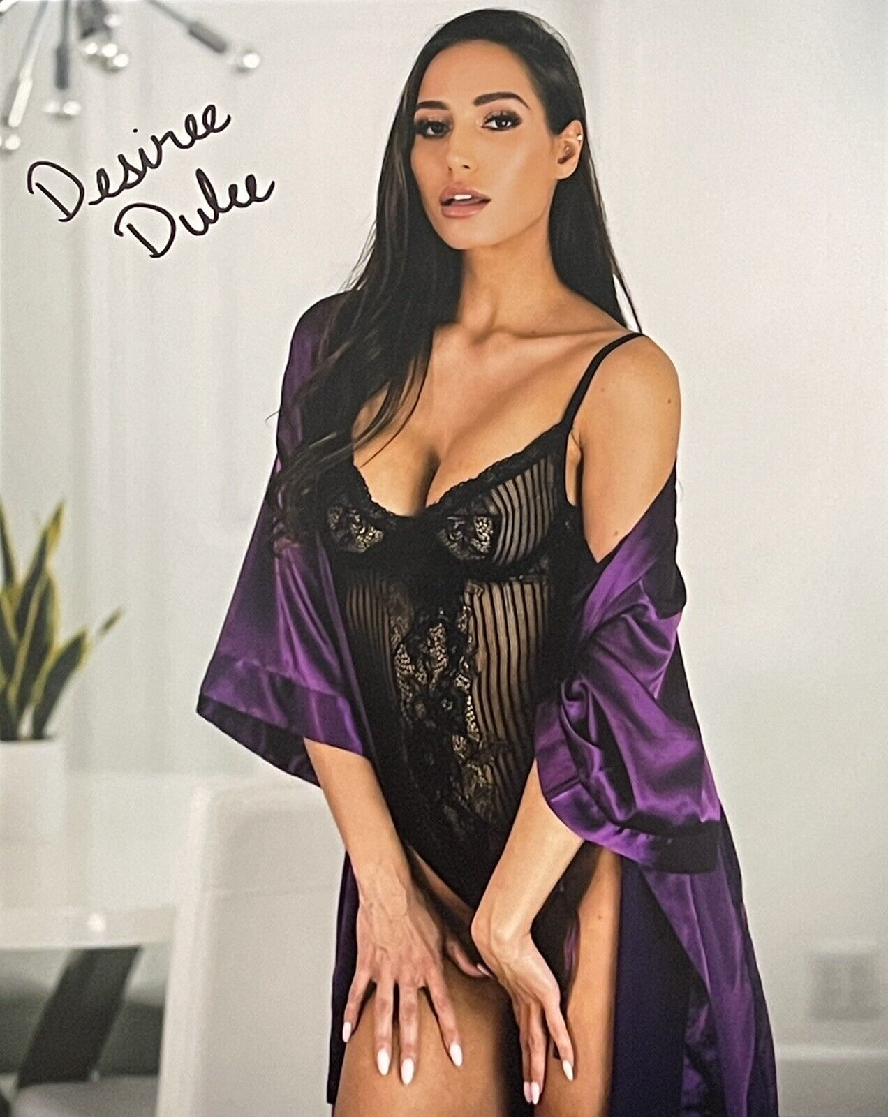 Desiree Dulce Signed Autographed Film Star Model 8x10 Photo Poster painting Beautiful Coa