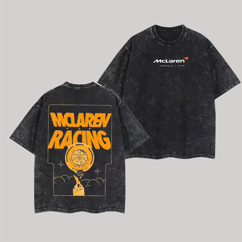 Ferrari 2025 McLaren Racing Printed Oversize Washed T-Shirt