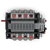 V8 Engine with Gearbox Tech Engine Model Particle Building Block MOC Set (568 pieces)
