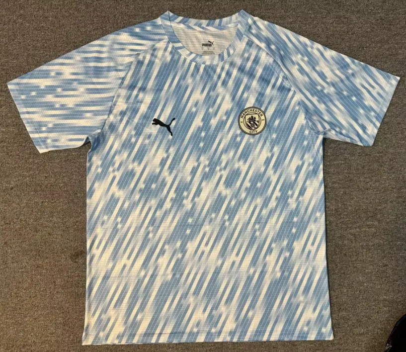 2025/2026 Manchester City Blue and White Special Edition Football Jersey 1:1 Thai quality
