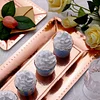10 Pack | Rose Gold Studded Rim 16" Heavy Duty Paper Serving Trays - 1100 GSM