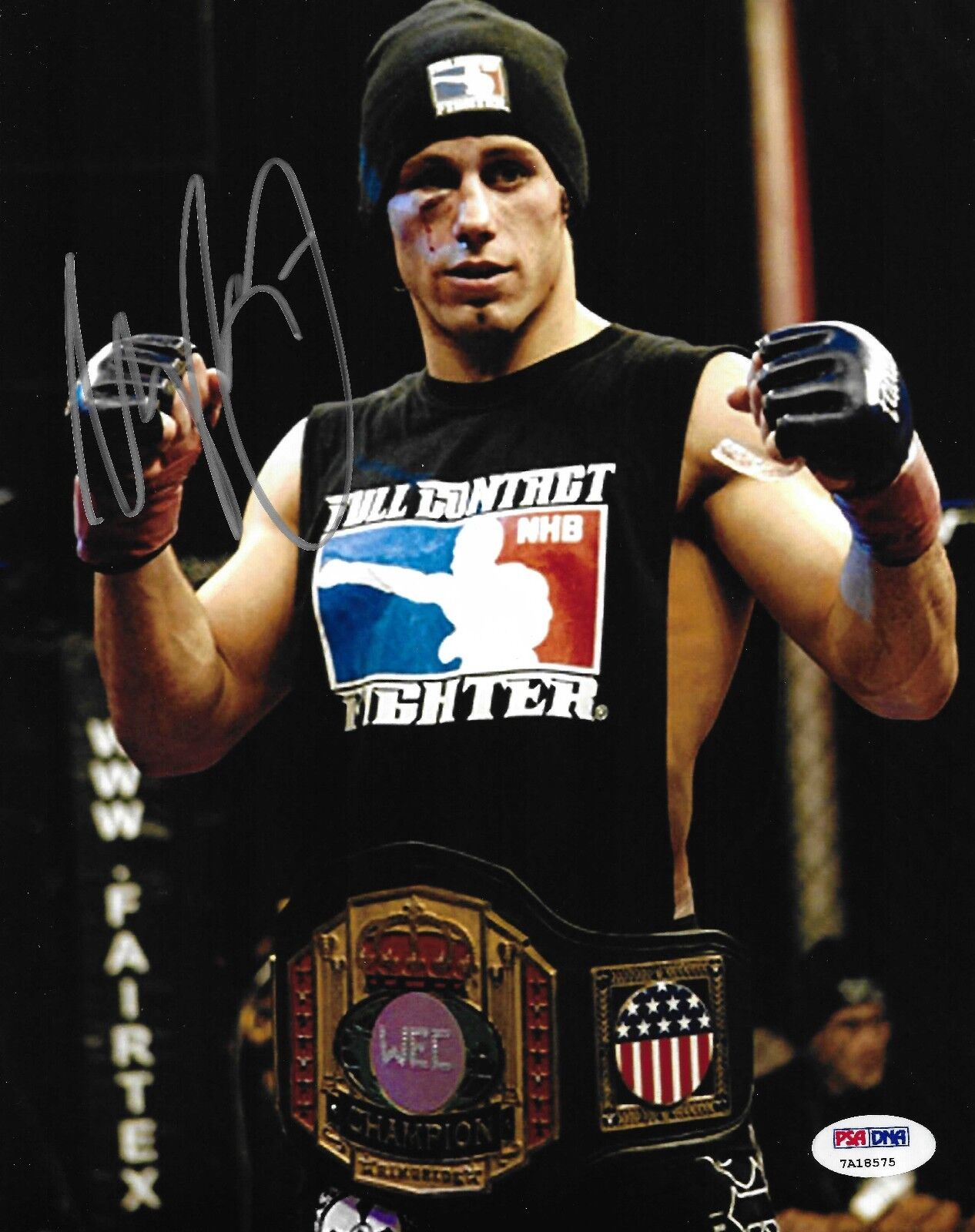 Urijah Faber Signed UFC 8x10 Photo Poster painting PSA/DNA COA WEC 19 2006 Picture Autograph 25