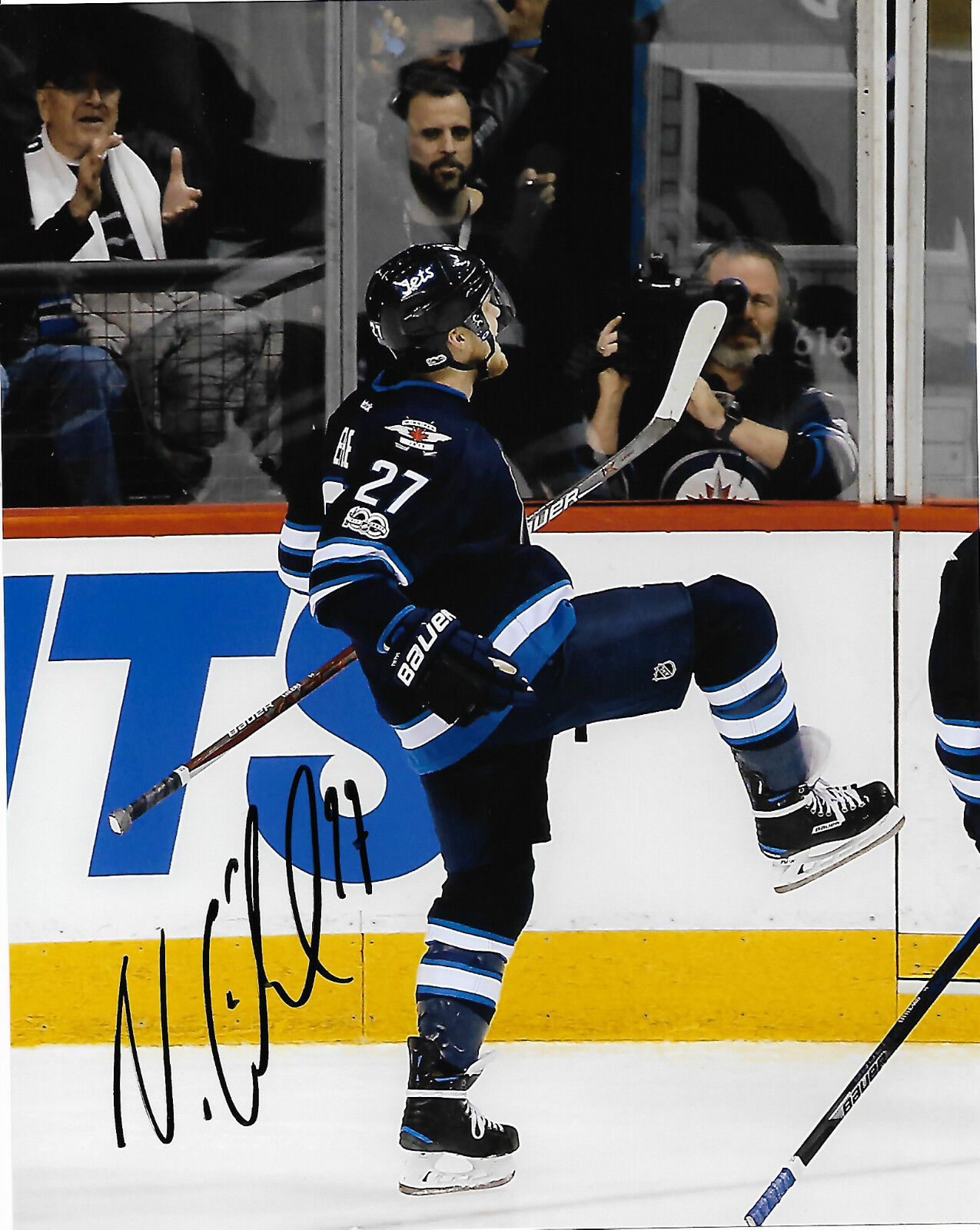 Winnipeg Jets Nikolaj Ehlers Autographed Signed 8x10 NHL Photo Poster painting COA E