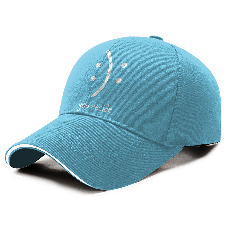 Smiling Or Frowning You Decide, Optimism Baseball Cap