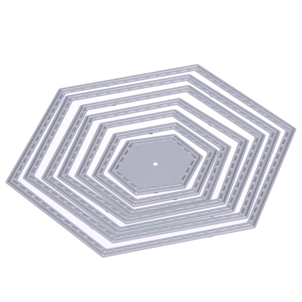 

Hexagon spiral Die Cuts Metal Cutting Dies In Scrapbooking Embossing, 501 Original