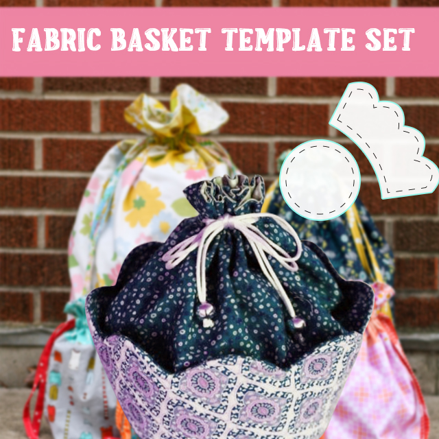 Fabric Basket Template Set-With Instructions