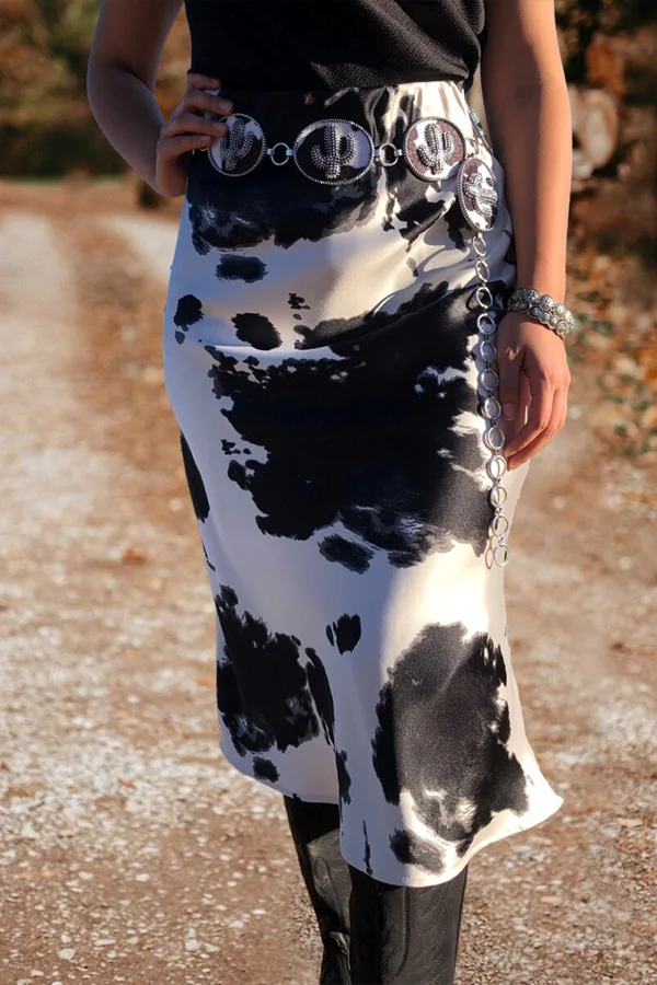 High Waisted Midi / Mini Skirt (Black)