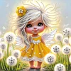 Diamond Painting-DIY Crystal Rhinestone Garden Girl