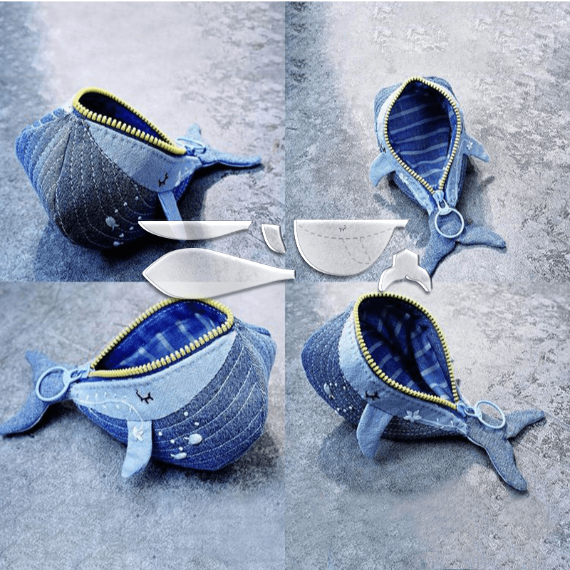 🐳Cute Whale Pouch Template-With Instruction