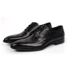 Mens Vintage Brogue Oxford Leather Dress Shoes 