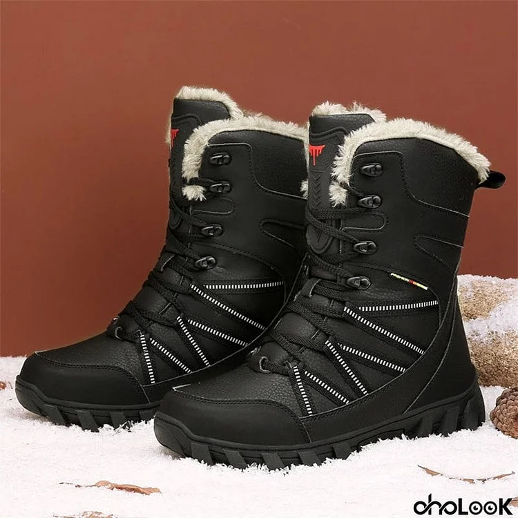 Men's Outdoor Sport Thick Sole Non-Slip Warm Plush Snow Boots