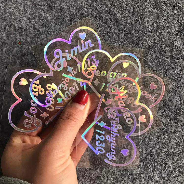 BTS Laser stickers