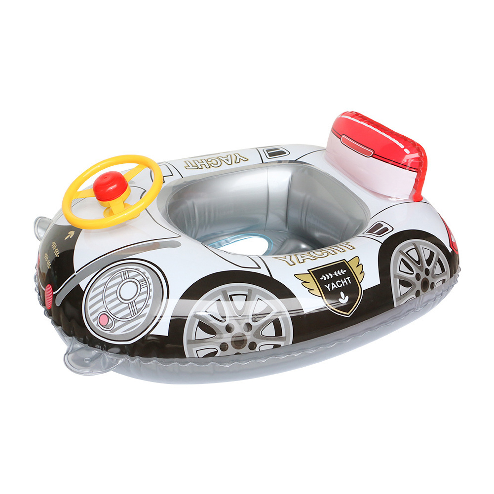 

Inflatable Swimming Ring with Steering Wheel Portable Baby Floating Circle, 501 Original