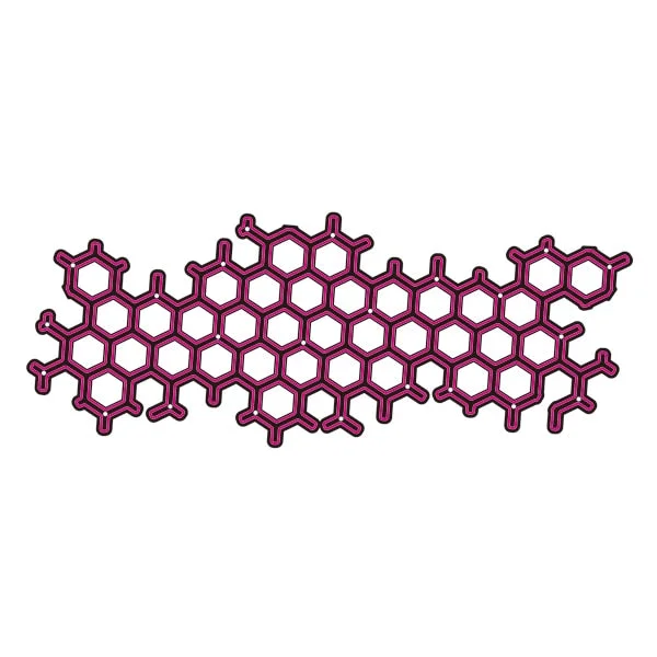 Honeycomb Fish scale hollow Metal Cutting Dies Scrapbooking New Craft Album Stamps Embossing For Card Making Stencil Frame