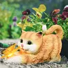 Cat Solar Garden Statue Solar Garden Statue Cat Housewarming Gift for Yard Patio
