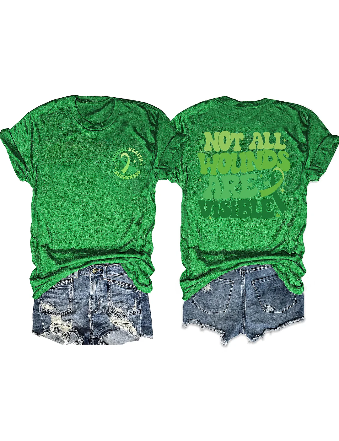Not All Wounds Are Visible Mental Health T-shirt