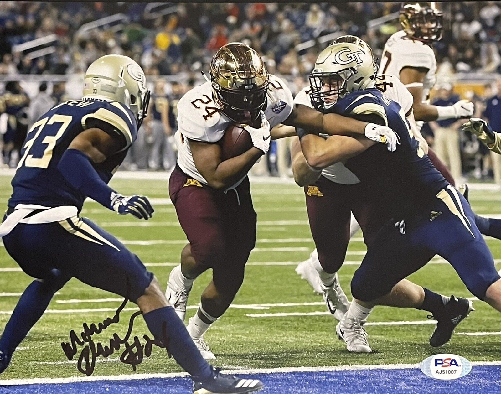 Mohamed Ibrahim Signed Autographed Minnesota Golden Gophers 8x10 Photo Poster painting PSA/DNA