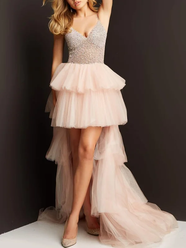 Camisole Sequined Mesh Maxi Dress