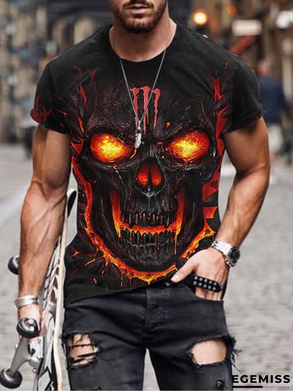 3D Printed T-shirt Short Sleeve New Trend Casual Men's Wear | EGEMISS