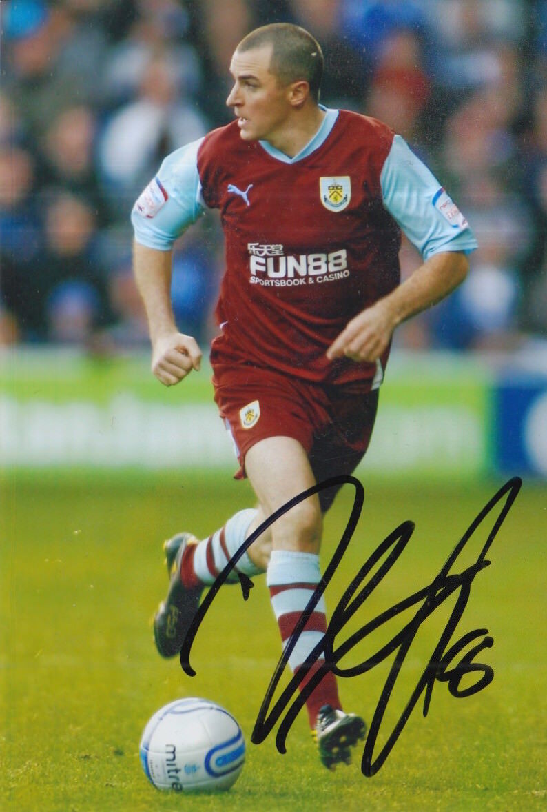 BURNLEY HAND SIGNED DEAN MARNEY 6X4 Photo Poster painting.