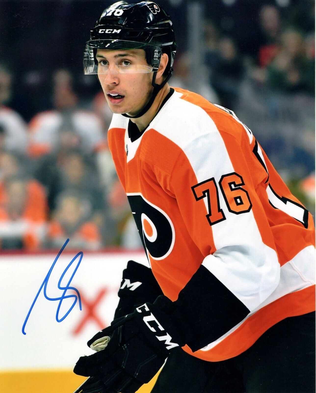 ISSAC RATCLIFFE SIGNED AUTOGRAPHED PHILADELPHIA FLYERS 8X10 Photo Poster painting